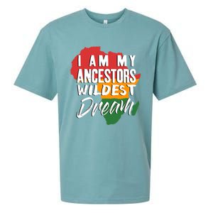 I Am My Ancestors Wildest Dream Black History Month Gift Sueded Cloud Jersey T-Shirt