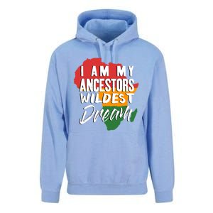 I Am My Ancestors Wildest Dream Black History Month Gift Unisex Surf Hoodie