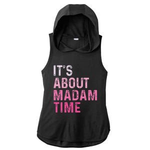 ItS About Madam Time Ladies PosiCharge Tri-Blend Wicking Draft Hoodie Tank