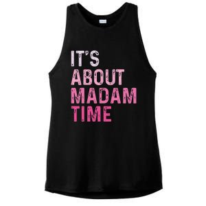 ItS About Madam Time Ladies PosiCharge Tri-Blend Wicking Tank