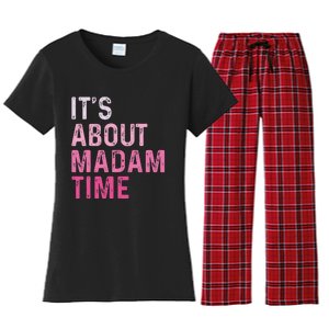 ItS About Madam Time Women's Flannel Pajama Set