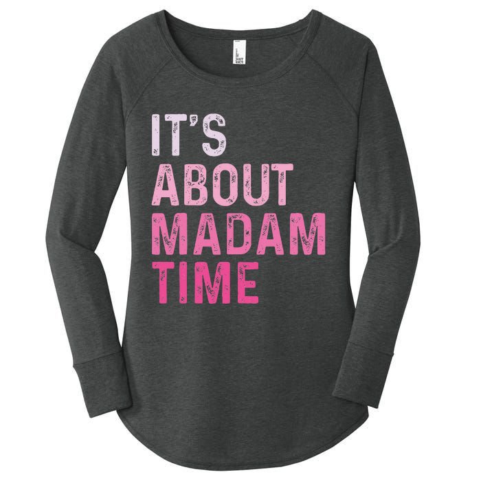 ItS About Madam Time Women's Perfect Tri Tunic Long Sleeve Shirt