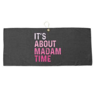 ItS About Madam Time Large Microfiber Waffle Golf Towel