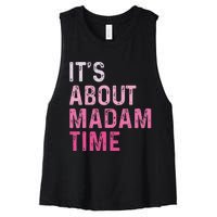 ItS About Madam Time Women's Racerback Cropped Tank