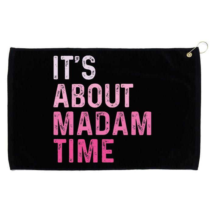 ItS About Madam Time Grommeted Golf Towel