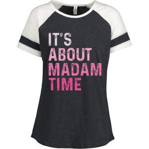 ItS About Madam Time Enza Ladies Jersey Colorblock Tee