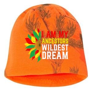 I Am My Ancestors Wildest Dream Sunflower Black History Great Gift Kati - Camo Knit Beanie