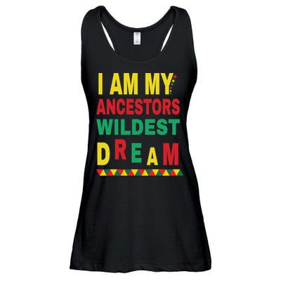 I Am My Ancestors Wildest Dream Black History Month February Ladies Essential Flowy Tank