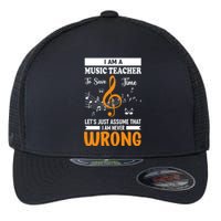 I'm A Music Teacher Music Note Notes Flexfit Unipanel Trucker Cap