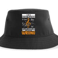 I'm A Music Teacher Music Note Notes Sustainable Bucket Hat