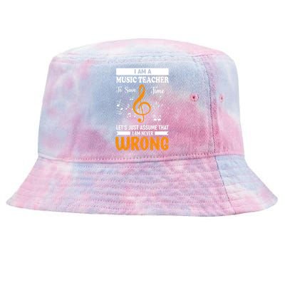 I'm A Music Teacher Music Note Notes Tie-Dyed Bucket Hat