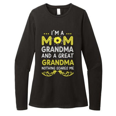 I'm A Mom Grandma Great Nothing Scares Me Mothers Day Gifts Womens CVC Long Sleeve Shirt