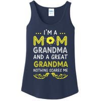 I'm A Mom Grandma Great Nothing Scares Me Mothers Day Gifts Ladies Essential Tank