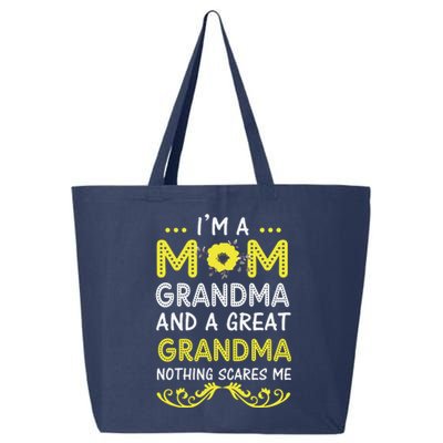 I'm A Mom Grandma Great Nothing Scares Me Mothers Day Gifts 25L Jumbo Tote