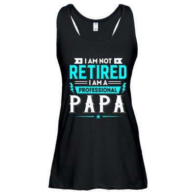 I Am Not Retaired I Am Professional Papa Ladies Essential Flowy Tank