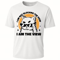 I Am Not Blocking The View I Am The View Funny Cat Performance Shirt