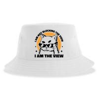 I Am Not Blocking The View I Am The View Funny Cat Sustainable Bucket Hat