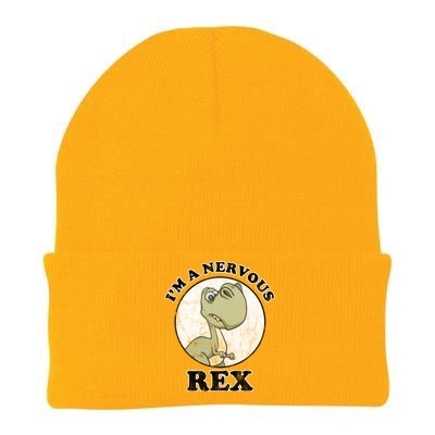 I'm A Nervous Rex Funny Dinosaur Knit Cap Winter Beanie