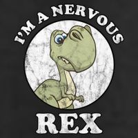 I'm A Nervous Rex Funny Dinosaur Cool Comfort Performance Bucket Hat