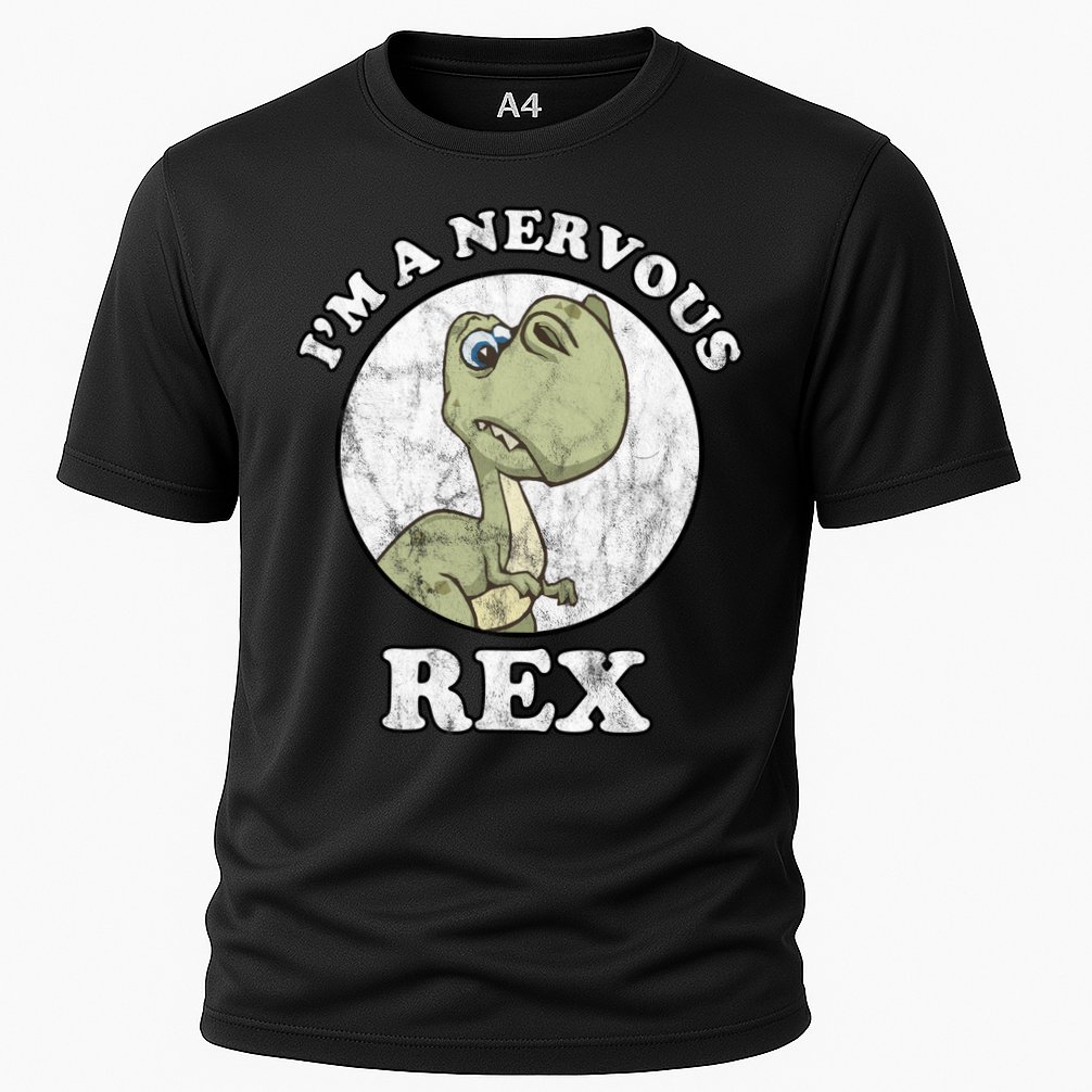 I'm A Nervous Rex Funny Dinosaur Performance Shirt