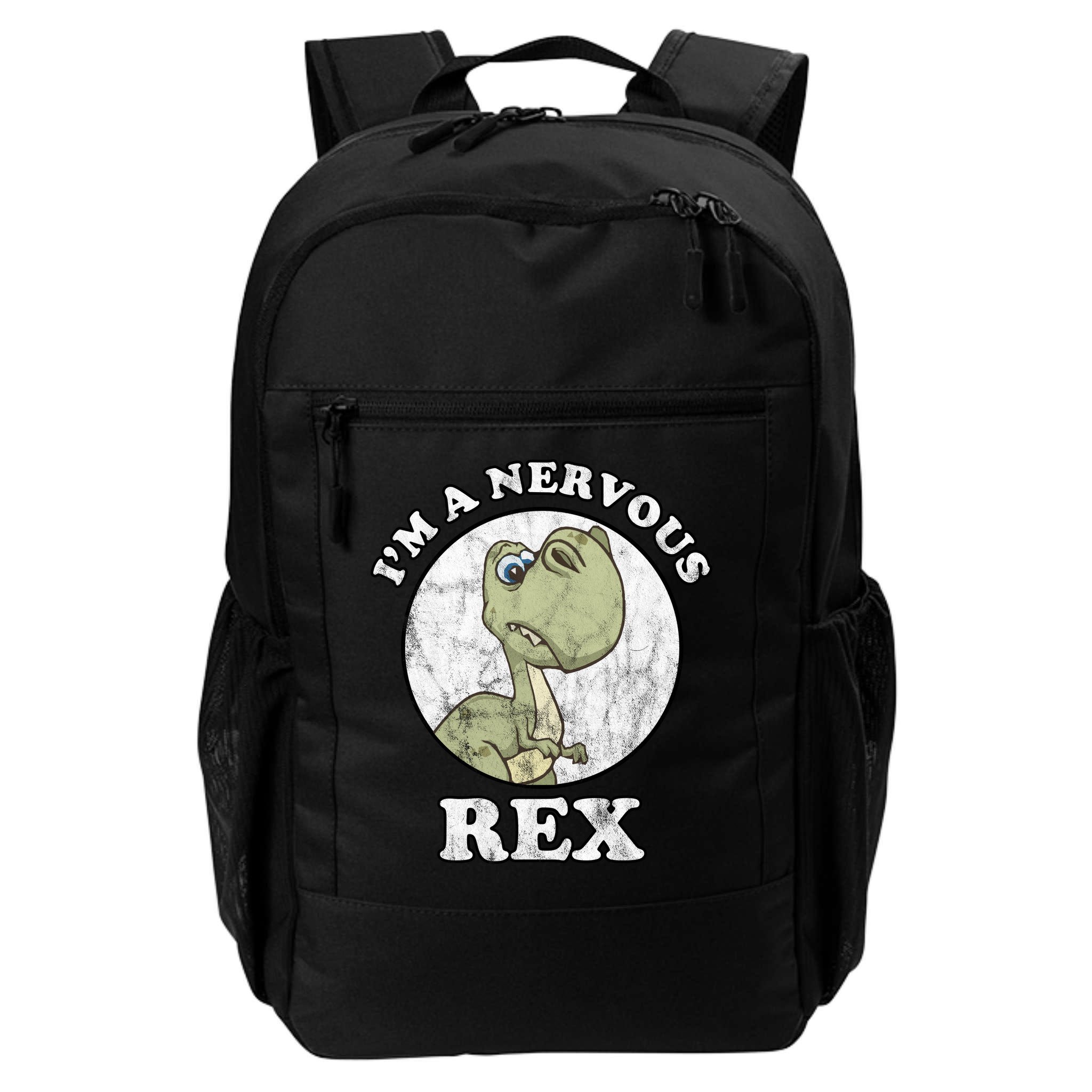 I'm A Nervous Rex Funny Dinosaur Backpack