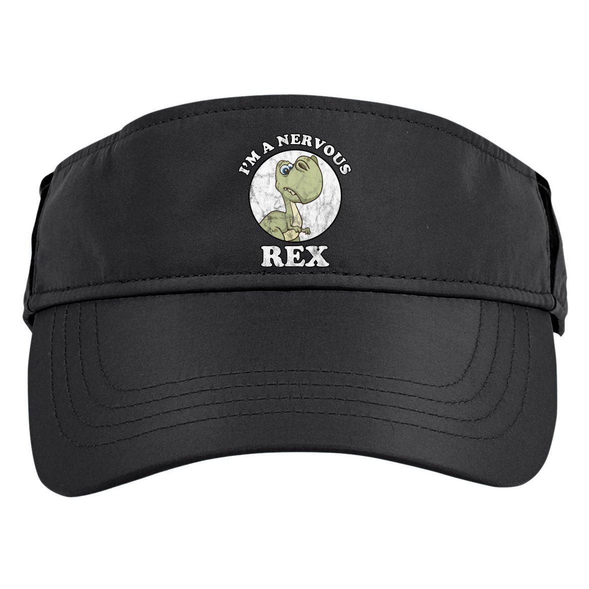 I'm A Nervous Rex Funny Dinosaur Adult Drive Performance Visor