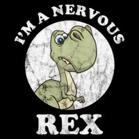I'm A Nervous Rex Funny Dinosaur Flatbill Hat
