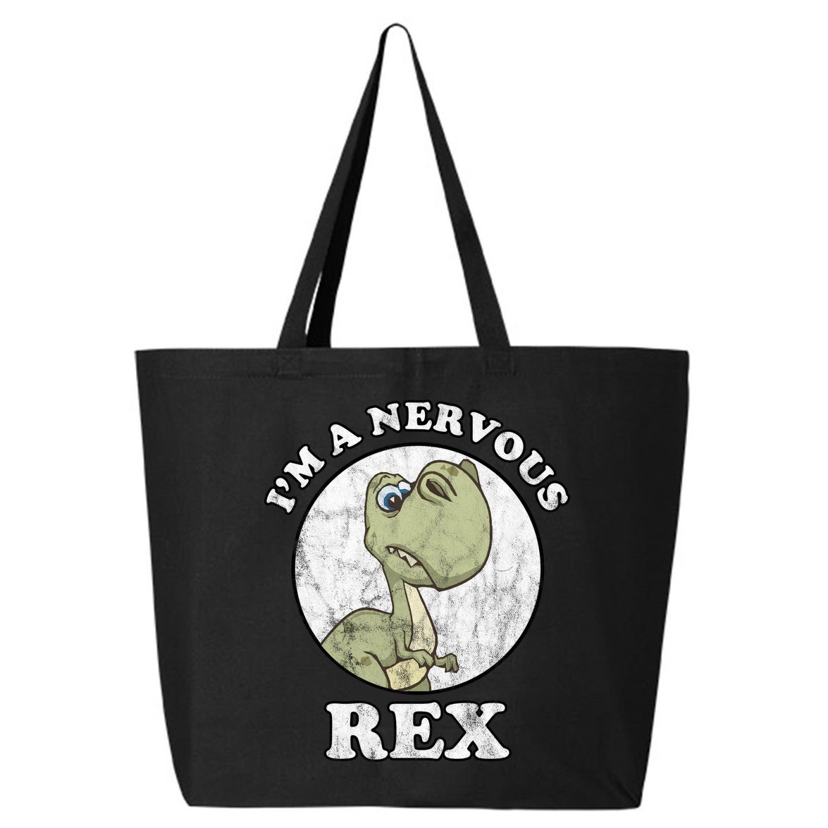 I'm A Nervous Rex Funny Dinosaur 25L Jumbo Tote