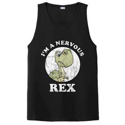 I'm A Nervous Rex Funny Dinosaur PosiCharge Competitor Tank