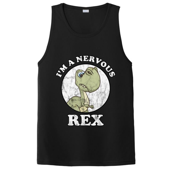 I'm A Nervous Rex Funny Dinosaur PosiCharge Competitor Tank