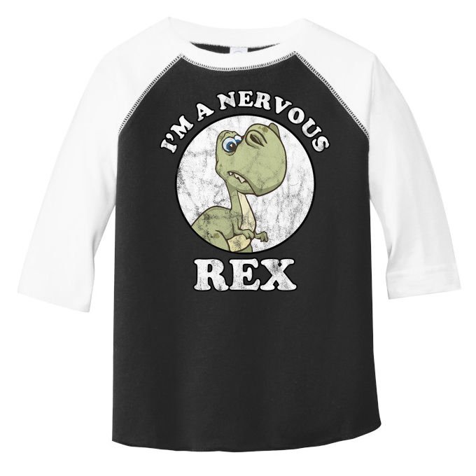I'm A Nervous Rex Funny Dinosaur Toddler Fine Jersey T-Shirt