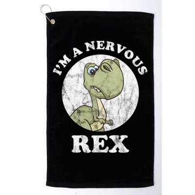 I'm A Nervous Rex Funny Dinosaur Golf Towel