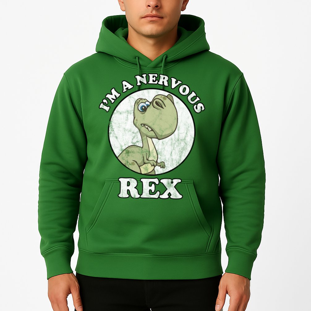 I'm A Nervous Rex Funny Dinosaur Hoodie