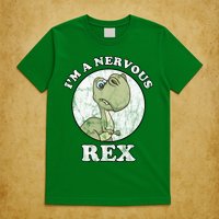 I'm A Nervous Rex Funny Dinosaur T-Shirt