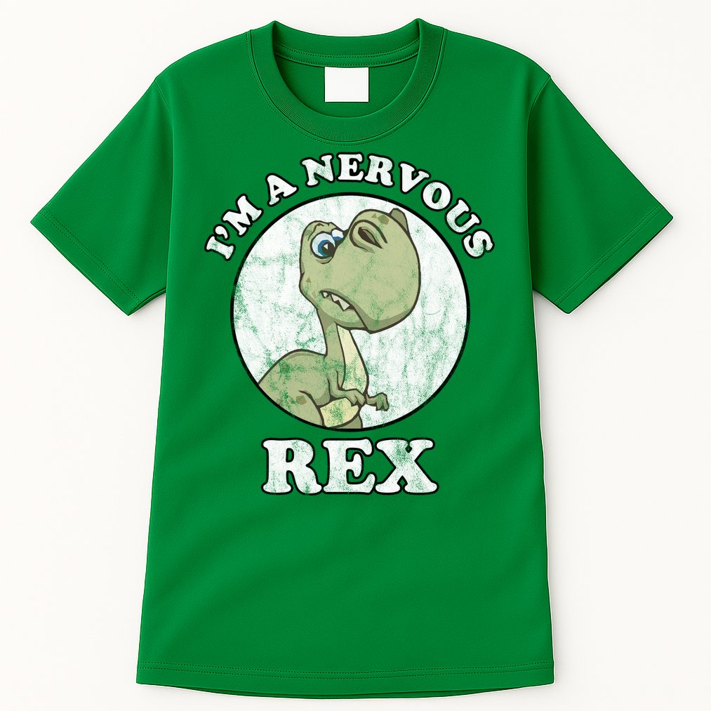 I'm A Nervous Rex Funny Dinosaur Tall T-Shirt