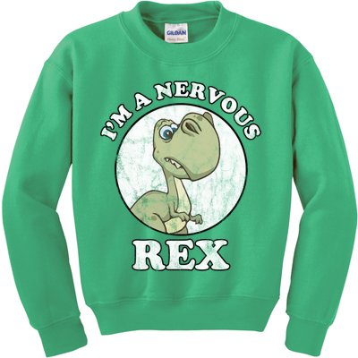 I'm A Nervous Rex Funny Dinosaur Kids Sweatshirt