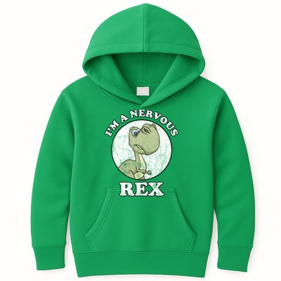 I'm A Nervous Rex Funny Dinosaur Kids Hoodie