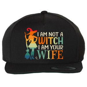 I Am Not Witch I Am Your Wife Halloween Costume Design Gift Wool Snapback Cap