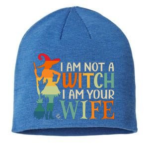 I Am Not Witch I Am Your Wife Halloween Costume Design Gift Sustainable Beanie