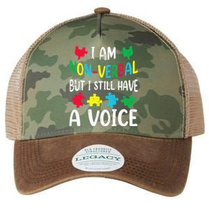 I Am Nonverbal Autism Awareness Neurodiversity Acceptance Legacy Tie Dye Trucker Hat