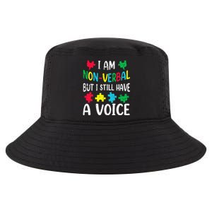 I Am Nonverbal Autism Awareness Neurodiversity Acceptance Cool Comfort Performance Bucket Hat