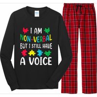 I Am Nonverbal Autism Awareness Neurodiversity Acceptance Long Sleeve Pajama Set