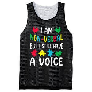 I Am Nonverbal Autism Awareness Neurodiversity Acceptance Mesh Reversible Basketball Jersey Tank