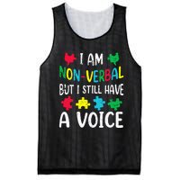 I Am Nonverbal Autism Awareness Neurodiversity Acceptance Mesh Reversible Basketball Jersey Tank