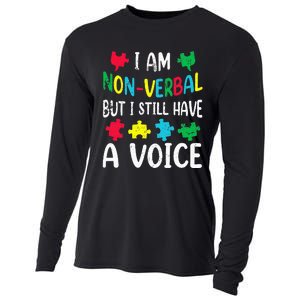 I Am Nonverbal Autism Awareness Neurodiversity Acceptance Cooling Performance Long Sleeve Crew