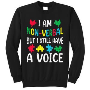 I Am Nonverbal Autism Awareness Neurodiversity Acceptance Tall Sweatshirt