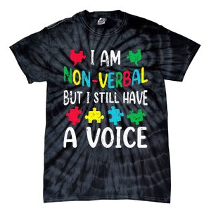 I Am Nonverbal Autism Awareness Neurodiversity Acceptance Tie-Dye T-Shirt