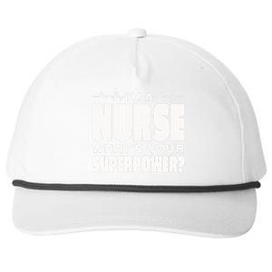 I'm A Nurse What's Your Superpower Snapback Five-Panel Rope Hat