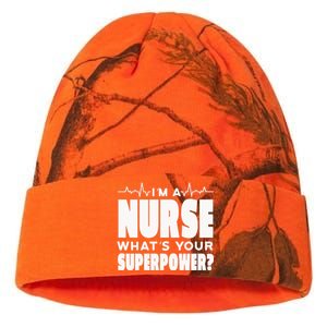 I'm A Nurse What's Your Superpower Kati Licensed 12" Camo Beanie