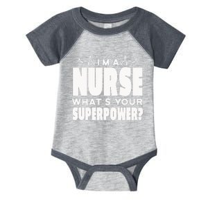 I'm A Nurse What's Your Superpower Infant Baby Jersey Bodysuit